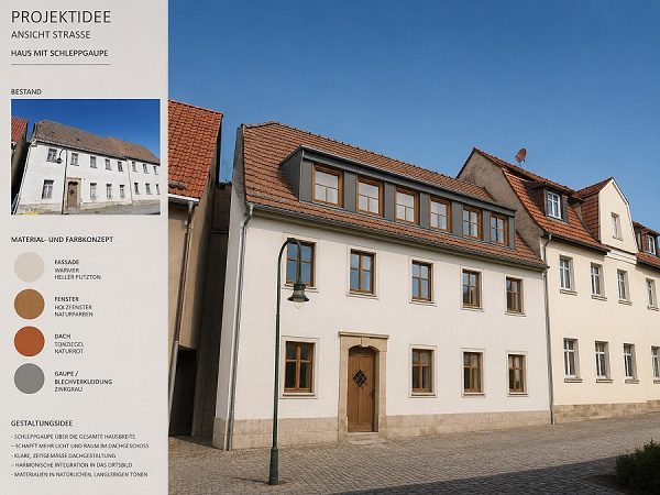 Variante Neugestaltung Fassade & Dach